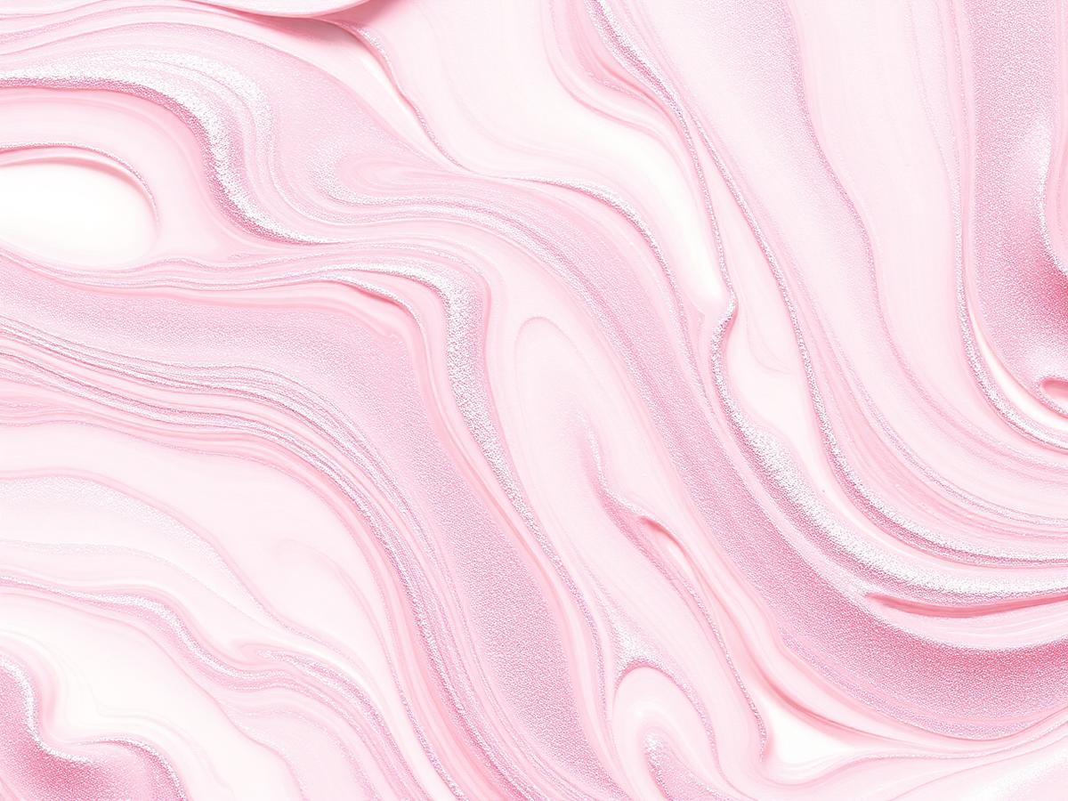 Pearlescent pink and silver cream texture